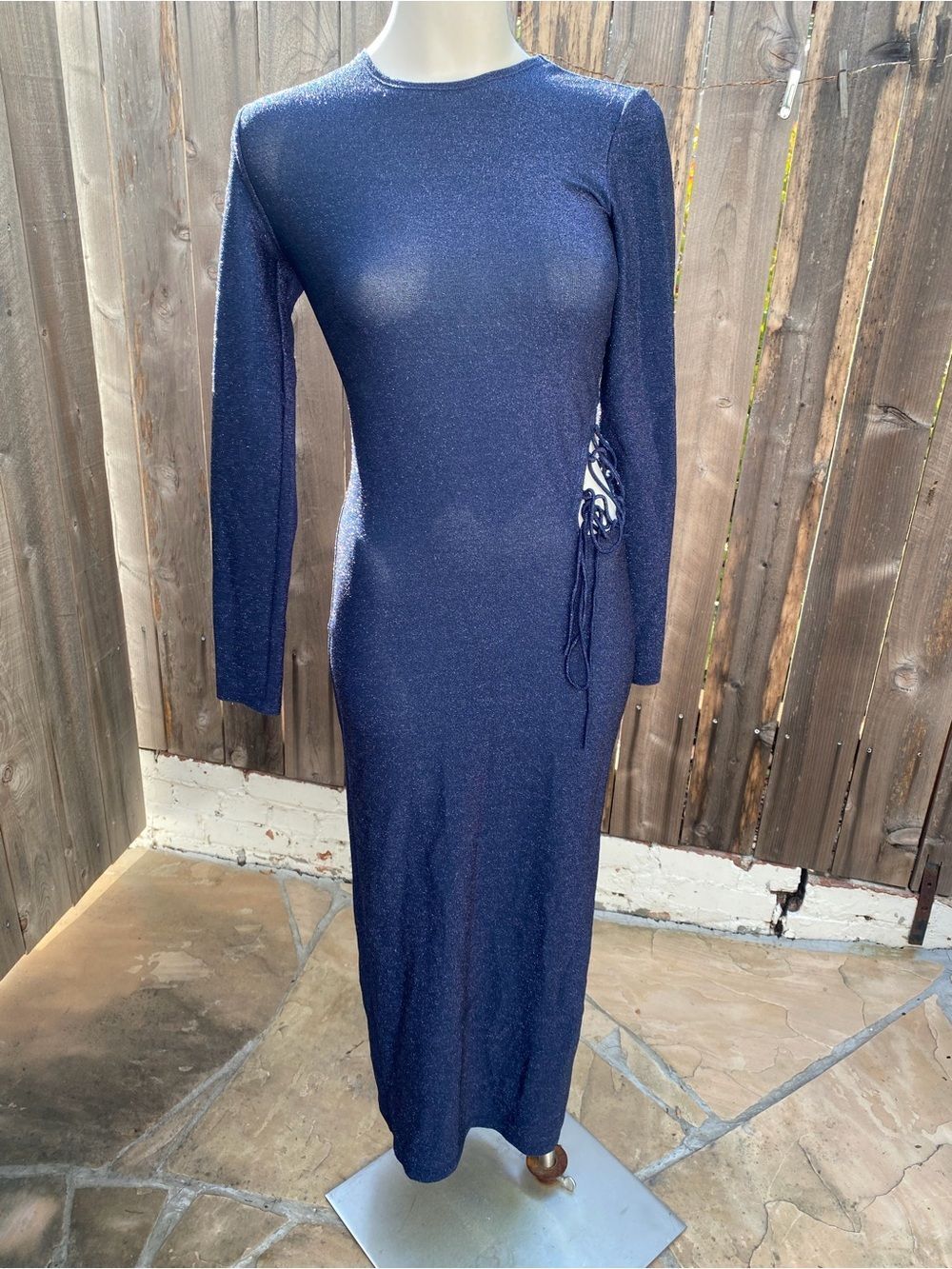 Reformation Kinsey knit Long-Sleeve Side-Slit Maxi Dress - Picture 8 of 15